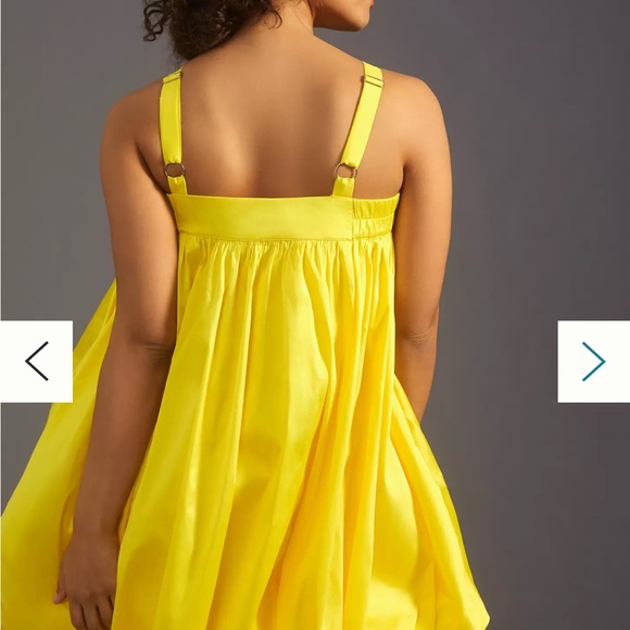 Bloni Square Neck Taffeta Bubble Dress - Picture 8 of 16